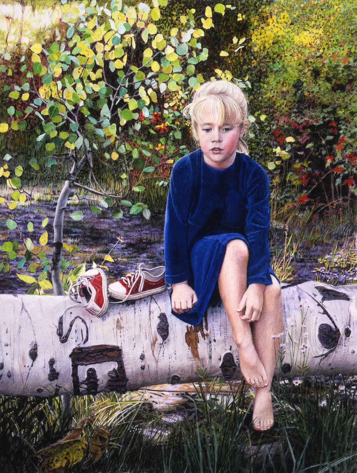 "Julia" By Sheri Lynn Boyer Doty - colored pencil techniques blending