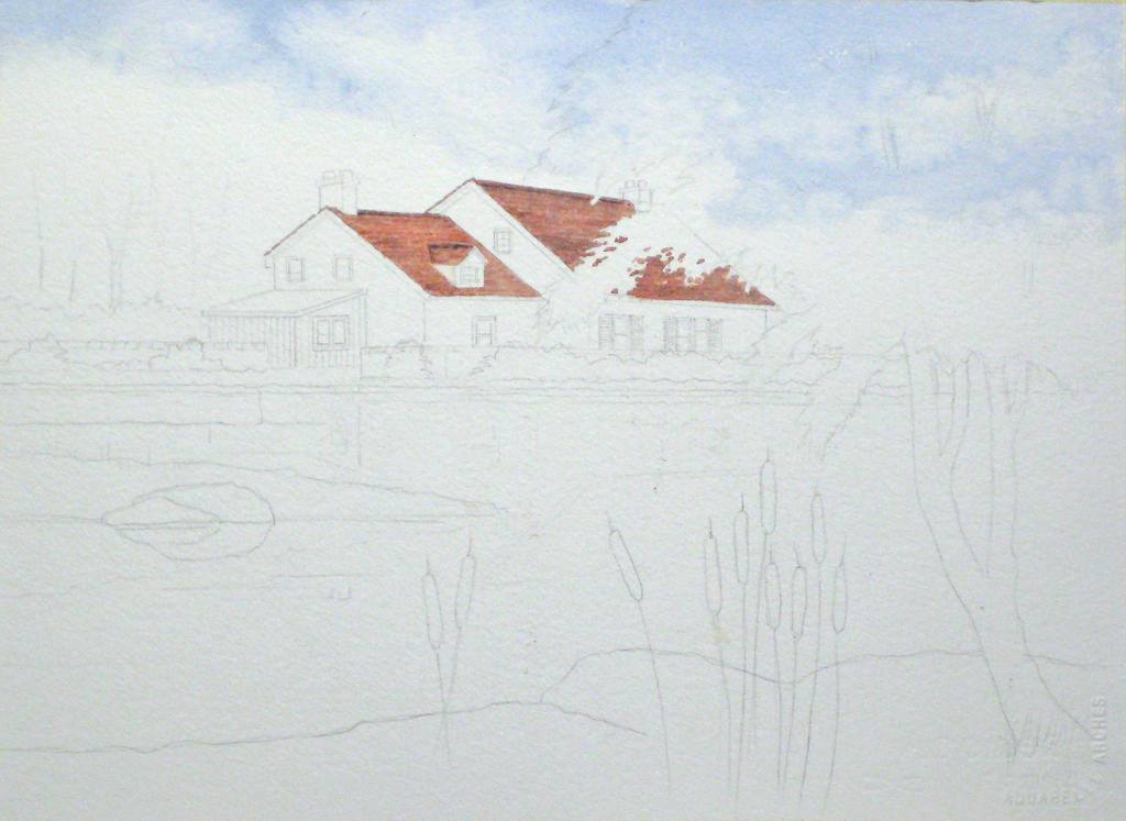 watercolor landscape tutorial